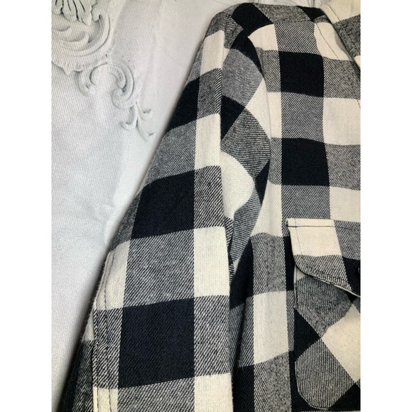 Built by Dreamers Buffalo Plaid Button/Zip Up hoodie SMALL - Picture 4 of 7